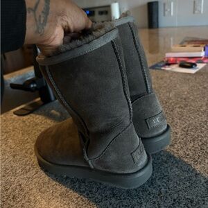 UGG Charcoal Suede Boots